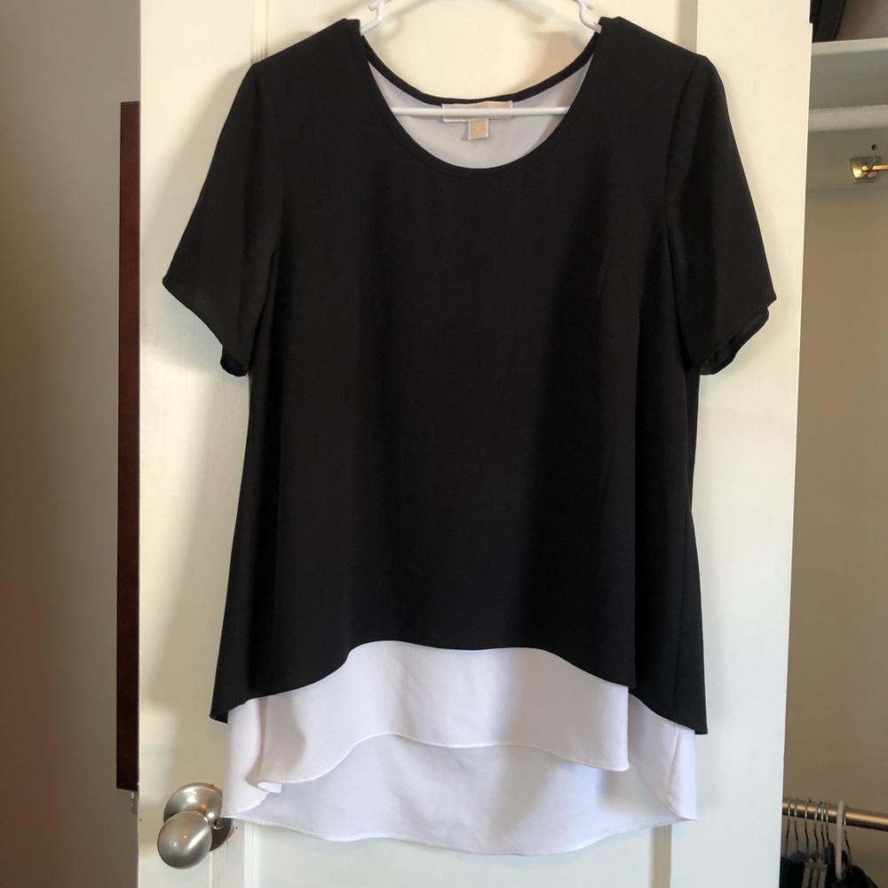 Michael Kors Black and White Top